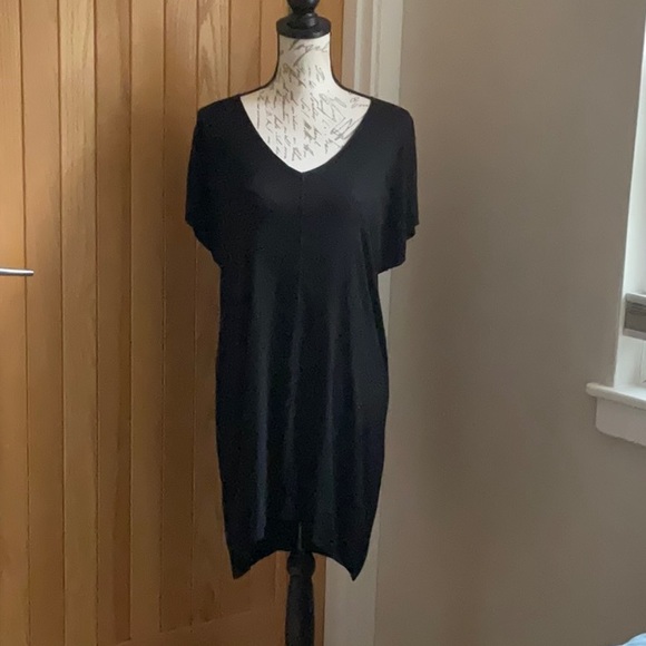 NWOT Beautiful Black Rayon Dress By Félicité. Size 2. - Picture 2 of 13
